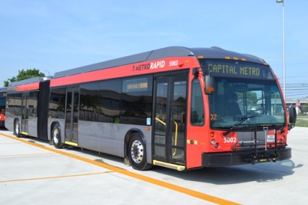 Capital Metro MetroRapid bus. Photo: CMTA blog.