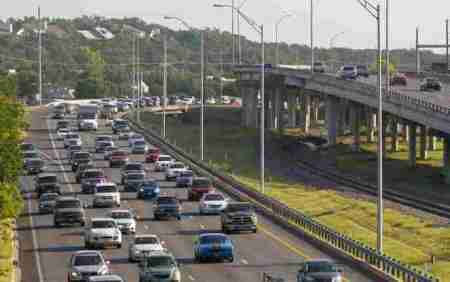 Suburban highways, freeways, and tollways like Loop 1 (MoPac) have driven suburban sprawl, forcing dependency on personal motor vehicles for nearly all local transportation. CAMPO's planning continues to be focused mainly on promoting suburban growth through further roadway expansion. Photo: CTRMA.