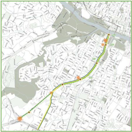 South Lamar corridor. Map: City of Austin.